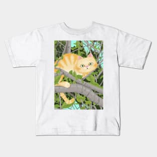 Cat caught Kids T-Shirt